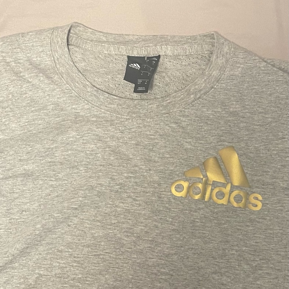 Adidas Men’s Aerated Back Running T Shirt Small 100% Cotton